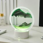 Sandscape Lamp – Περιστρεφόμενο 3D διακοσμητικό φωτιστικό με κινούμενη άμμο (Κυκλικό) - Image 5
