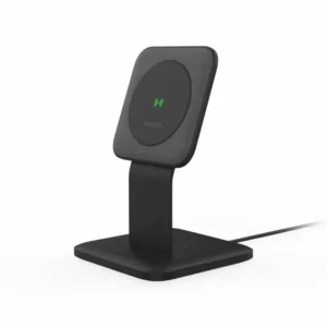 Mophie Snap+ Wireless Stand Μαγνητικός φορτιστής ισχύος 15W με ενσωματωμένο Snap Adapter και υποστήριξη Qi & MagSafe σε χρώμα μαύρο - Image 2