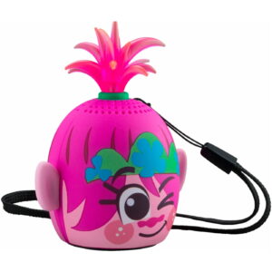 eKids Trolls World Tour Φορητό ηχείο Bluetooth για παιδιά με λουράκι καρπού (Ροζ/Μωβ) - Image 4