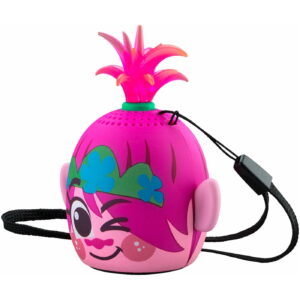 eKids Trolls World Tour Φορητό ηχείο Bluetooth για παιδιά με λουράκι καρπού (Ροζ/Μωβ) - Image 3