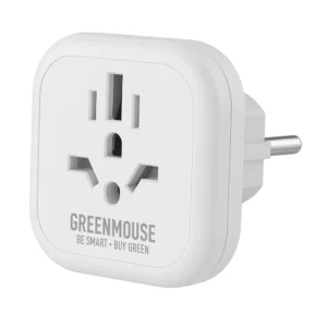 World to Europe Adapter – Green Mouse Παγκόσμιος Αντάπτορας Ταξιδιού σε Ευρωπαϊκή Πρίζα (Schuko) – 46956682 - Image 2