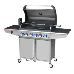 Campfire ΨΗΣΤΑΡΙΑ ΜΕ 6  ΚΑΥΣΤΗΡΕΣ & EXTRA ΕΣΤΙΑ  ΜΕ LED ΔΙΑΚΟΠΤΕΣ-ΙΝΟΧ 25-38212 - Image 4