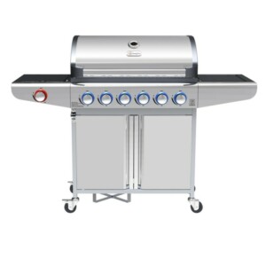 Campfire ΨΗΣΤΑΡΙΑ ΜΕ 6  ΚΑΥΣΤΗΡΕΣ & EXTRA ΕΣΤΙΑ  ΜΕ LED ΔΙΑΚΟΠΤΕΣ-ΙΝΟΧ