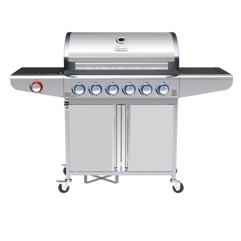 Campfire ΨΗΣΤΑΡΙΑ ΜΕ 6 ΚΑΥΣΤΗΡΕΣ & EXTRA ΕΣΤΙΑ ΜΕ LED ΔΙΑΚΟΠΤΕΣ-ΙΝΟΧ Campfire ΨΗΣΤΑΡΙΑ ΜΕ 6 ΚΑΥΣΤΗΡΕΣ & EXTRA ΕΣΤΙΑ ΜΕ LED ΔΙΑΚΟΠΤΕΣ-ΙΝΟΧ