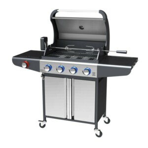 Campfire ΨΗΣΤΑΡΙΑ ΜΕ 4 ΚΑΥΣΤΗΡΕΣ & EXTRA ΕΣΤΙΑ  ΚΑΙ LED ΔΙΑΚΟΠΤΕΣ-ΙΝΟΧ 25-38229 - Image 4