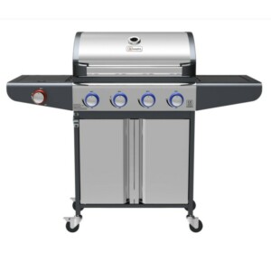 Campfire ΨΗΣΤΑΡΙΑ ΜΕ 4 ΚΑΥΣΤΗΡΕΣ & EXTRA ΕΣΤΙΑ  ΚΑΙ LED ΔΙΑΚΟΠΤΕΣ-ΙΝΟΧ