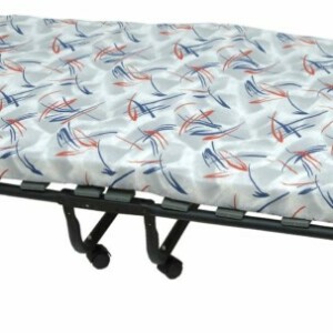 Velco ΚΡΕΒΑΤΙ ΜΕΤΑΛΛΙΚΟ ΕΝΙΣΧΥΜΕΝΟ ΠΤΥΣΣΟΜΕΝΟ ΙΤΑΛΙΑΣ  ΜΕ ΡΟΔΕΣ & ΣΤΡΩΜΑ 7cm