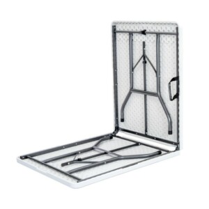 ΤΡΑΠΕΖΙ ΜΕΤΑΛΛΙΚΟ  CATERING  ΒΑΛΙΤΣΑ ΠΤΥΣΣΟΜΕΝΟ ΛΕΥΚΟ-ΔΙΑΣΤΑΣΕΙΣ: L180xW74xH72cm 31-38106 - Image 2