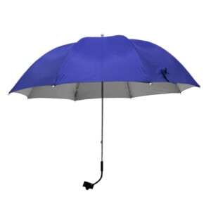 ΒΟΗΘΗΤΙΚΗ ΜΕΤΑΛΛΙΚΗ ΟΜΠΡΕΛΑ 1,2m ΓΙΑ ΚΑΡΕΚΛΑ ΠΑΡΑΛΙΑΣ- ΜΠΛΕ ΜΕ ΕΣΩΤΕΡΙΚΗ ΑΣΗΜΙ ΕΠΙΣΤΡΩΣΗ 371-8472-1 - Image 3