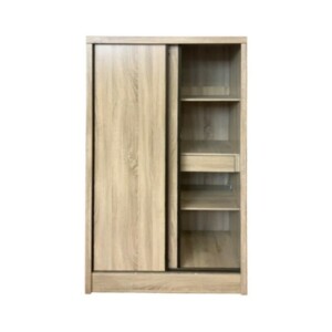 VELCO Pro Systems ΝΤΟΥΛΑΠΑ ΜΕ ΔΥΟ ΠΟΡΤΕΣ ΣΥΡΟΜΕΝΕΣ & ΜΕΤΑΛΛΙΚΑ ΠΟΜΟΛΑ 98x52x180cm ΣΦΕΝΔΑΜΟΣ 64-38557-29 - Image 2