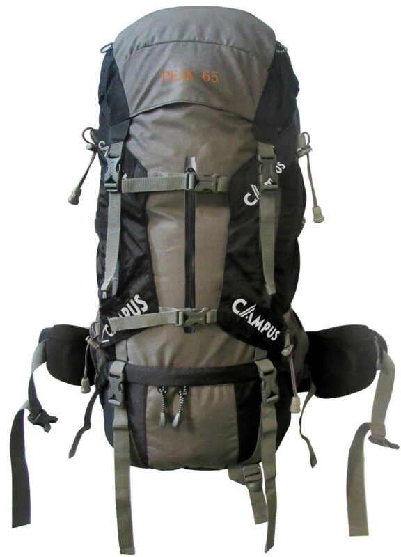 CAMPUS ΣΑΚΙΔΙΟ ΠΛΑΤΗΣ PEAK 65 Lt. ΓΚΡΙ- ΜΑΥΡΟ