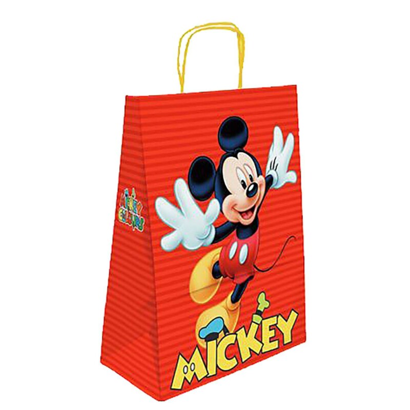 19-358 Σετ 25 τεμαχιών Τσάντα Δώρου Χάρτινη Mickey Κόκκινη (32cm) 32x24x10cm Disney - Image 1