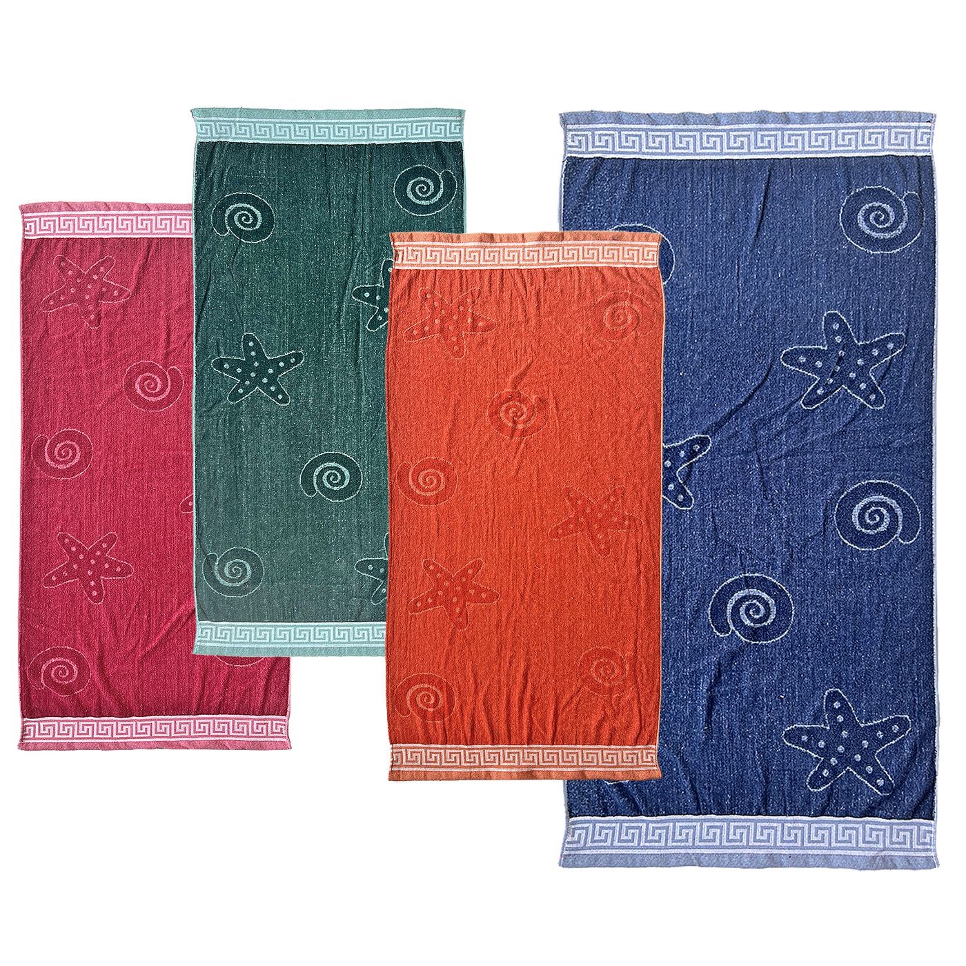 42-825 Πετσέτα Θαλάσσης Ζακάρ Μονόχρωμη 75x150cm ~450gr SummerTiempo 62845 - Image 1