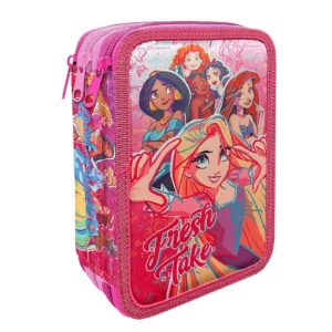 Κασετίνα Γεμάτη Τριπλή Princess 19,5x12,5x7cm Disney 1004Ε-14032