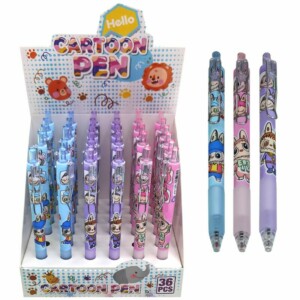 Σετ 36 τεμαχιών Μηχανικό Μολύβι Ανθρωπάκια με Δόντια 14,5cm Μύτη 0,5mm JustNote 80884