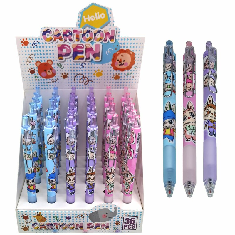 Σετ 36 τεμαχιών Μηχανικό Μολύβι Ανθρωπάκια με Δόντια 14,5cm Μύτη 0,5mm JustNote 80884