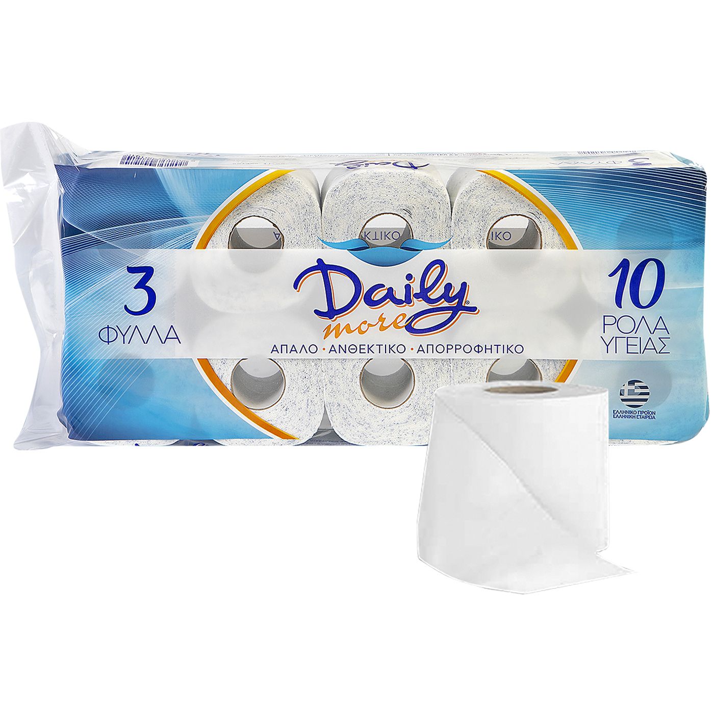 7-132 Σετ 9 τεμαχιών Χαρτί Υγείας Daily new πακ=10 Ρολά 3φ 17.3m 82g Daily - Image 1