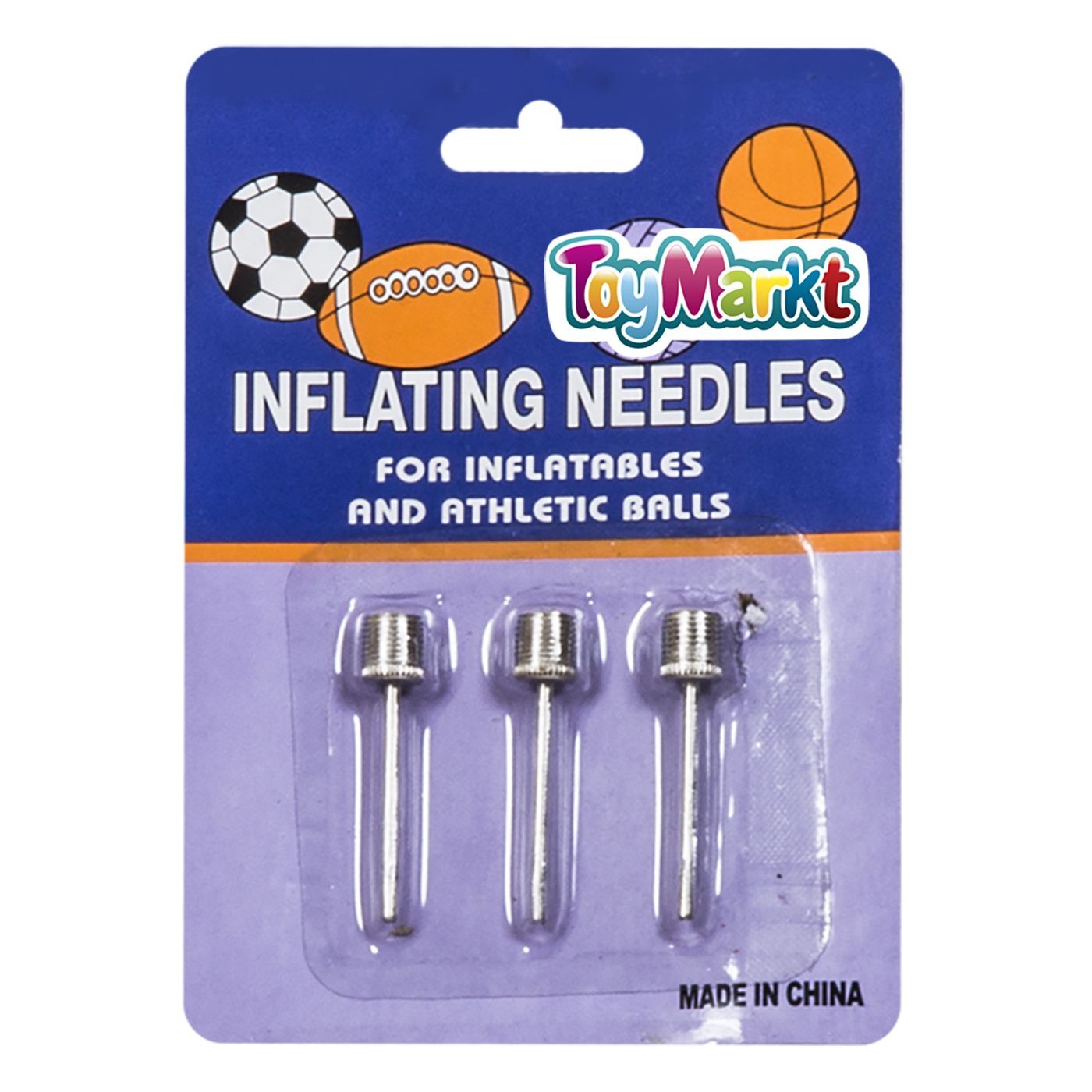 71-1708 Σετ 3 Βελόνες για Φούσκωμα Μπάλας 9x12,5cm ToyMarkt 911728 - Image 1