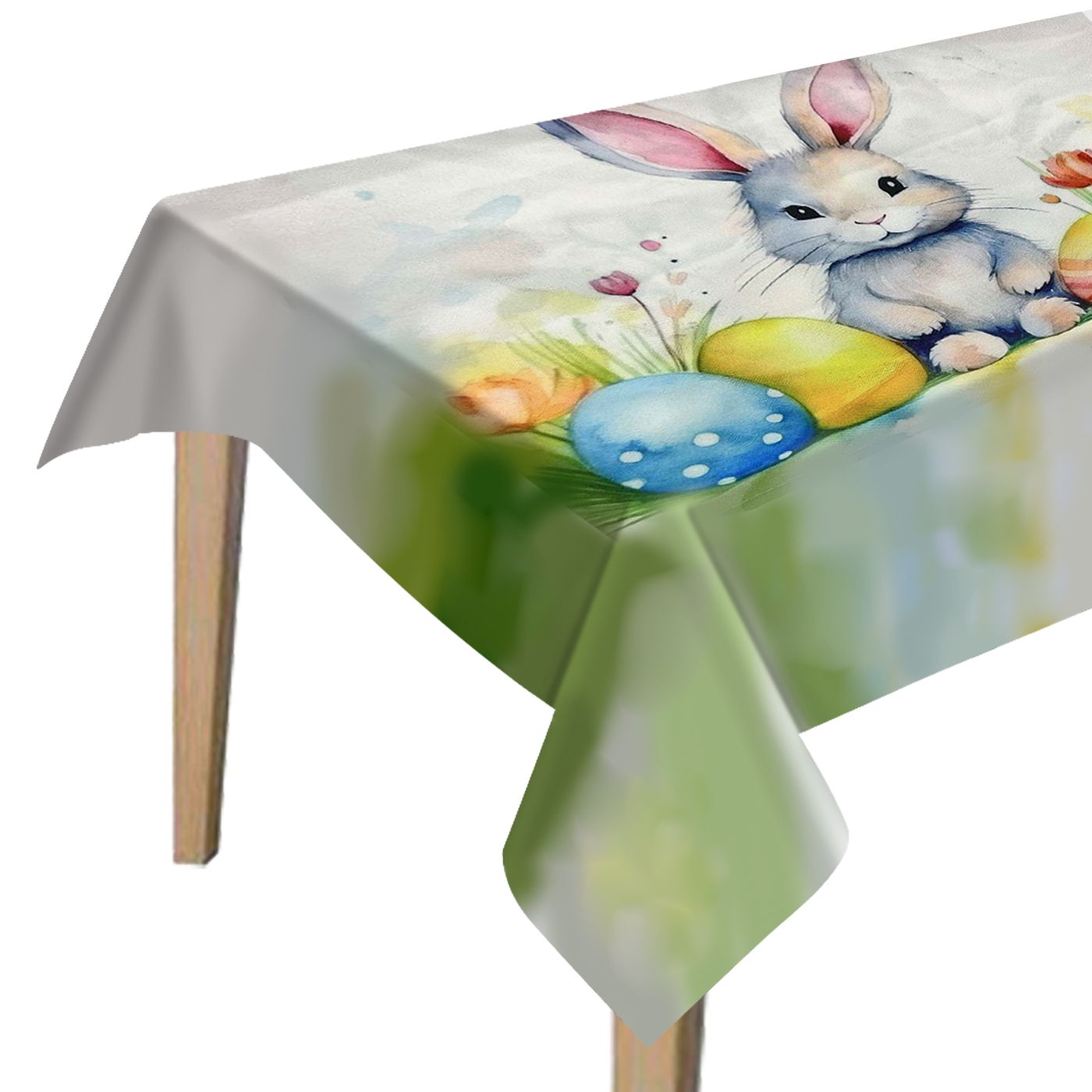 73-1297_1 Τραπεζομαντηλο Πασχαλινό 180x140cm Bunny's 931317 - Image 1