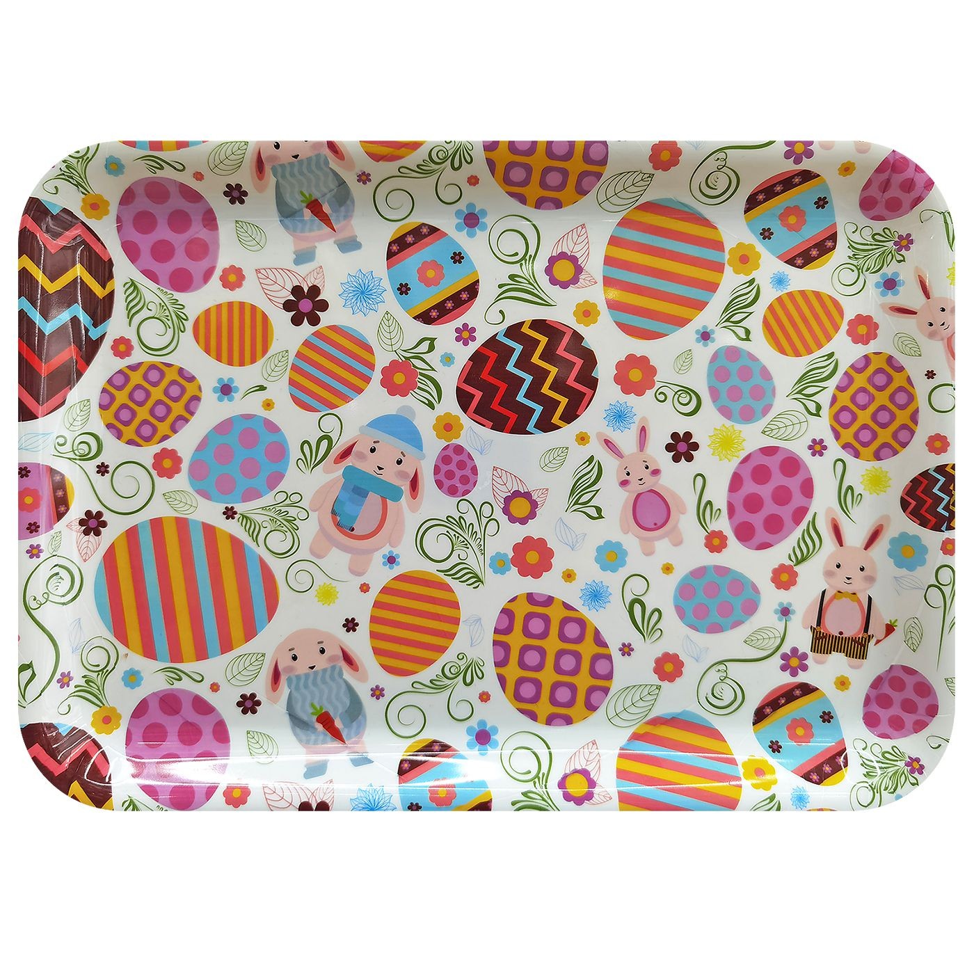 73-2125 Δίσκος Ορθογώνιος Πασχαλινός 32x23cm Bunny's 932145 - Image 1