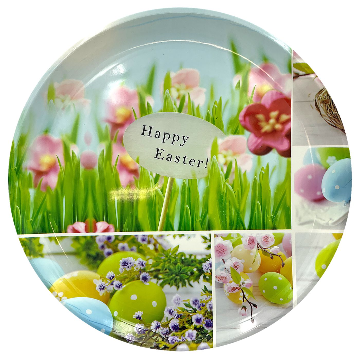 73-2126_1 Δίσκος Στρογγυλός Μεγάλος Πασχαλινός ø35cm Bunny's 932146 - Image 1