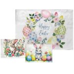 Σετ 12 τεμαχιών Σουπλά Πασχαλινό Υφασμάτινο 3 Σχέδια 42x28cm Bunny's 932209 - Image 2