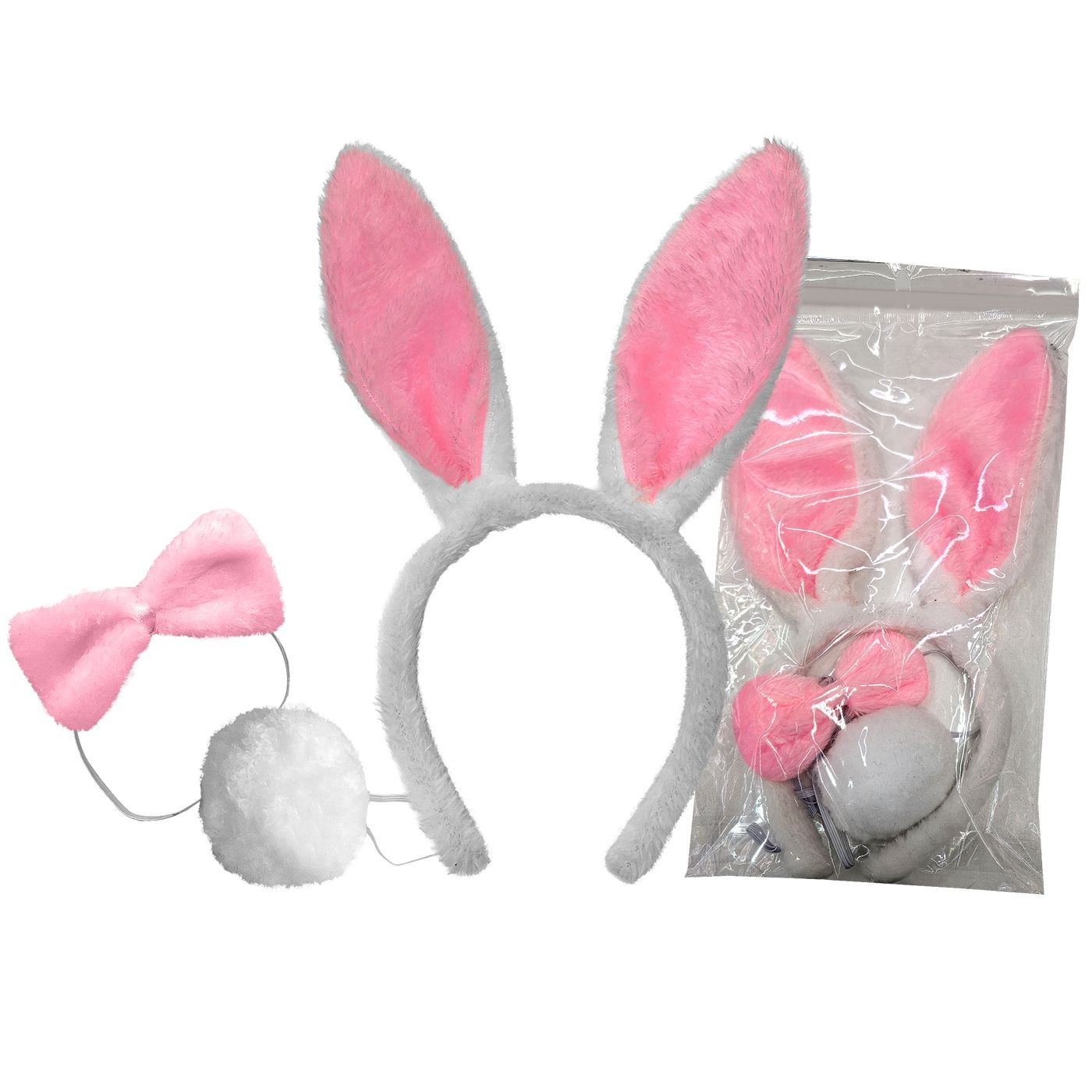 73-2294 Στέκα Αυτιά Λαγού με Παπιγιόν & Ουρά σετ Bunny's 932314 - Image 1