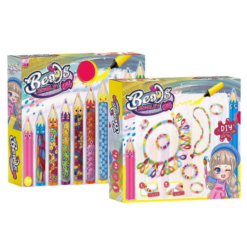 77-1327 Σετ Χάντρες σε Θήκες-Μολύβια 27x23x3cm ToyMarkt 971347 - Image 1