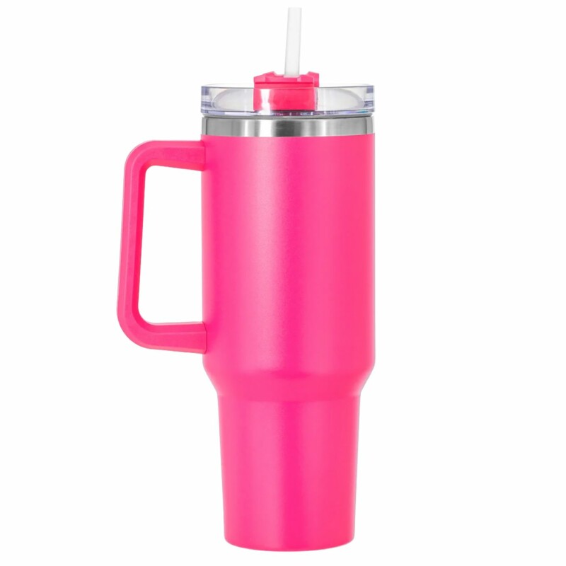 Ποτήρι Θερμός Γίγας με Λαβή & Καλαμάκι 1200ml Homie 1002187