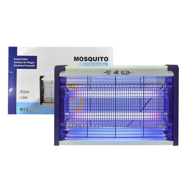 Εντομοπαγίδα 2 Λάμπες LED 38x24x5cm Homie 101571