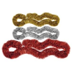 Σετ 12 τεμαχιών Γιρλάντα Κλασσική Tinsel ø:11cm Y:2m Xmasfest 1131020 - Image 2