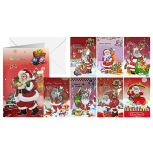 Σετ 12 τεμαχιών Κάρτα Χριστουγέννων με Φάκελο Κάρτα:26x21cm Xmasfest 113242 - Image 2