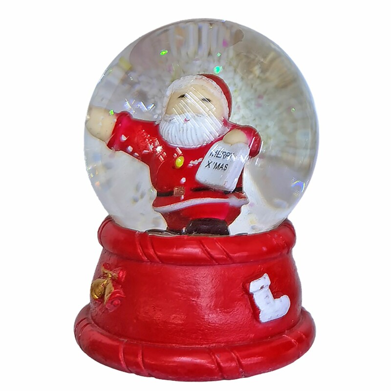 Σετ 6 τεμαχιών Χιονόμπαλα Άγιος ø6,5cm ø6,5x9cm Xmasfest 1133708