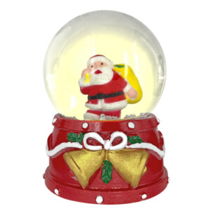 Σετ 6 τεμαχιών Χιονόμπαλα Άγιος με φως ø6,5cm ø6,5x9cm Xmasfest 113623