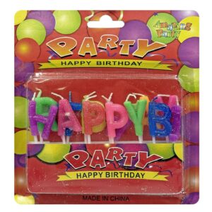 Κεριά Happy Birthday Χρυσόσκονη  Homie 3768