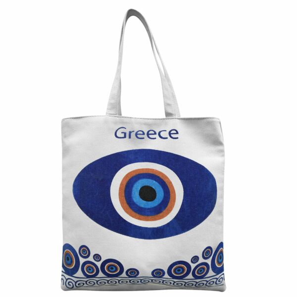 Τσάντα Βαμβακερή Τουριστική Μάτι 40x40x10cm SummerTiempo 622969
