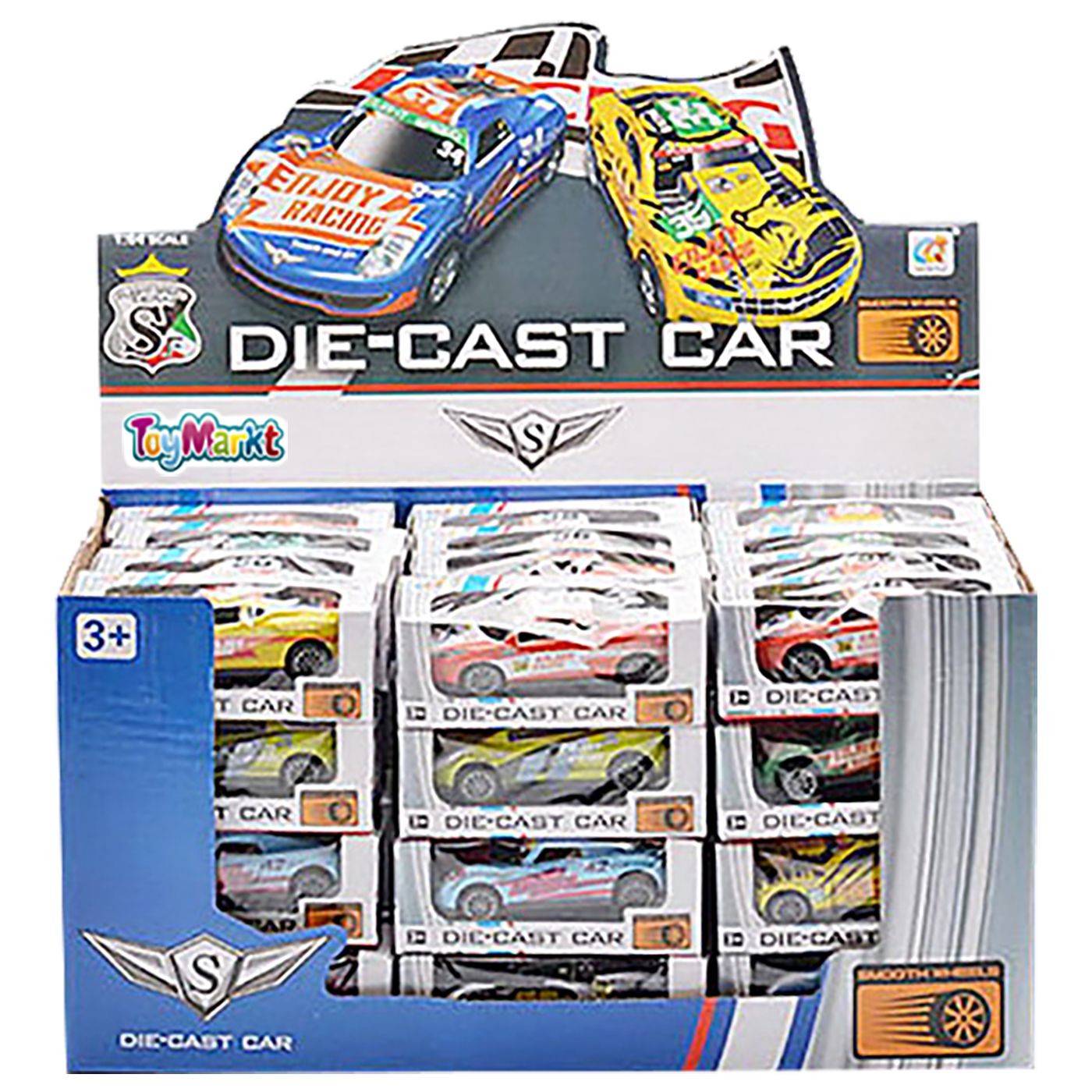 Μεταλλικά Αυτοκινητάκια Pull Back Μήκος 9cm - Μήκος Κουτιού 29cm ToyMarkt 902090 Μεταλλικά Αυτοκινητάκια Pull Back Μήκος 9cm - Μήκος Κουτιού 29cm ToyMarkt 902090