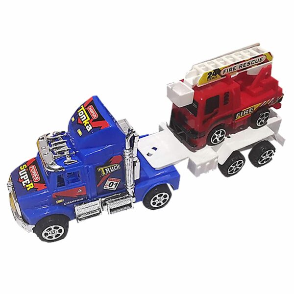 Νταλίκα Friction με Όχημα Γερανό 24x10x7cm ToyMarkt 902100