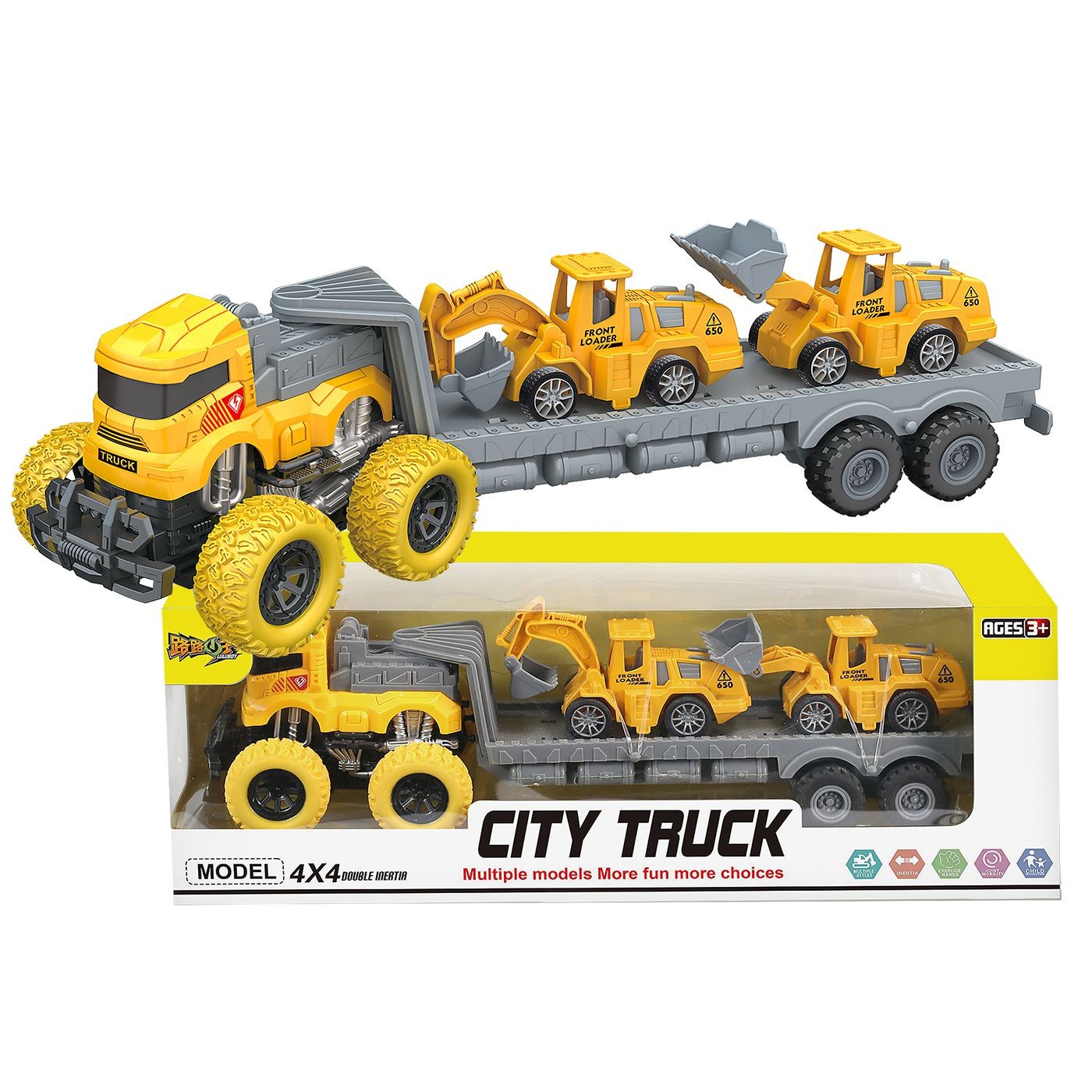 Νταλίκα Friction + 2 Δομικά Pull Back 41x14x11cm ToyMarkt 902365 Νταλίκα Friction + 2 Δομικά Pull Back 41x14x11cm ToyMarkt 902365