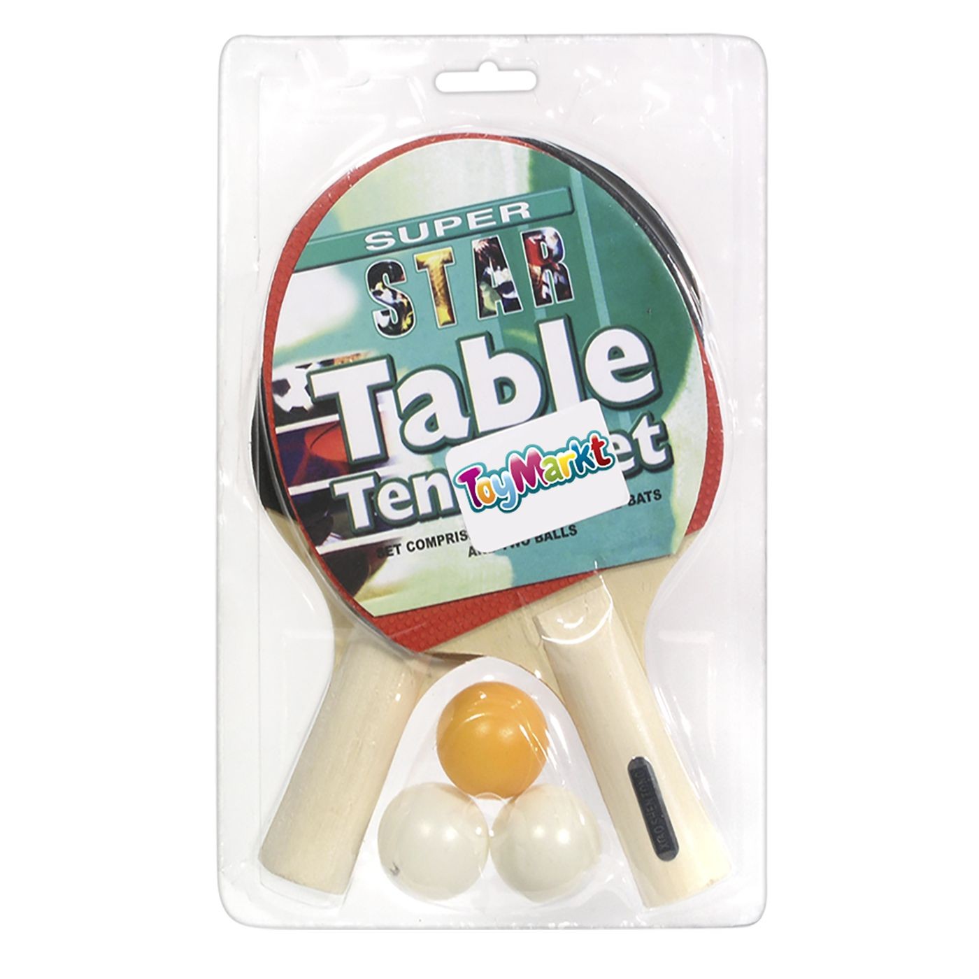 Ρακέτες + 3 Μπαλάκια Πιγκ-Πογκ 17x25cm ToyMarkt 912241 Ρακέτες + 3 Μπαλάκια Πιγκ-Πογκ 17x25cm ToyMarkt 912241