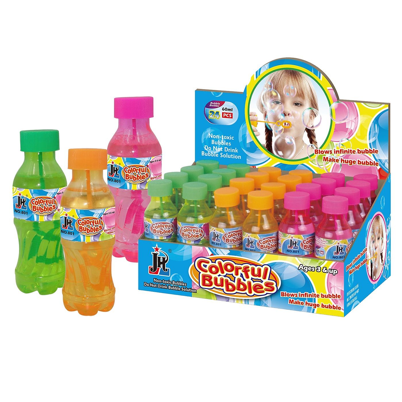 Σαπουνόφουσκες Μπουκάλι 60ml 24τεμ Κουτί 22x14x11cm ToyMarkt 912960 Σαπουνόφουσκες Μπουκάλι 60ml 24τεμ Κουτί 22x14x11cm ToyMarkt 912960