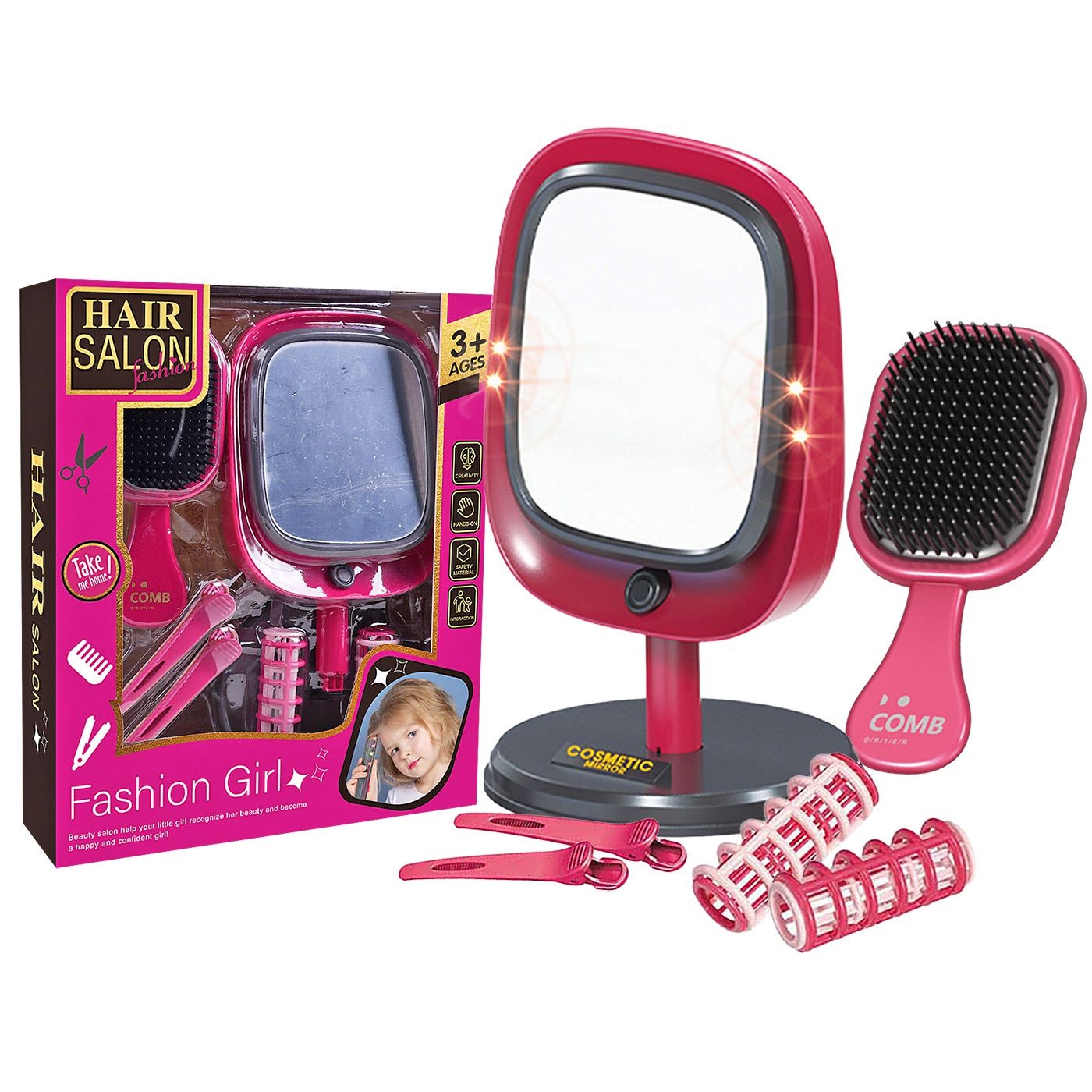 Σετ Ομορφιάς Βούρτσα Καθρέφτης Μπαταρίας 22x26x6cm ToyMarkt 971343 Σετ Ομορφιάς Βούρτσα Καθρέφτης Μπαταρίας 22x26x6cm ToyMarkt 971343