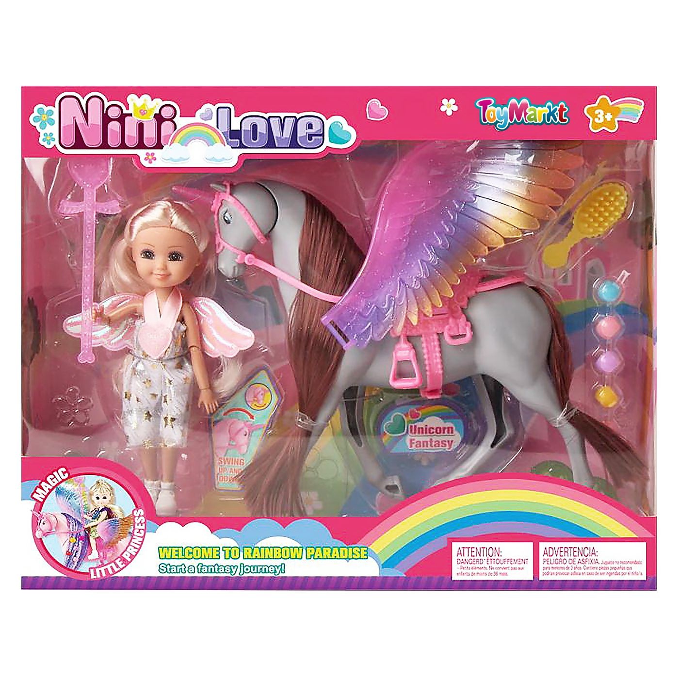 Κούκλα 15cm & Άλογο 30x24x7cm ToyMarkt 98237 Κούκλα 15cm & Άλογο 30x24x7cm ToyMarkt 98237