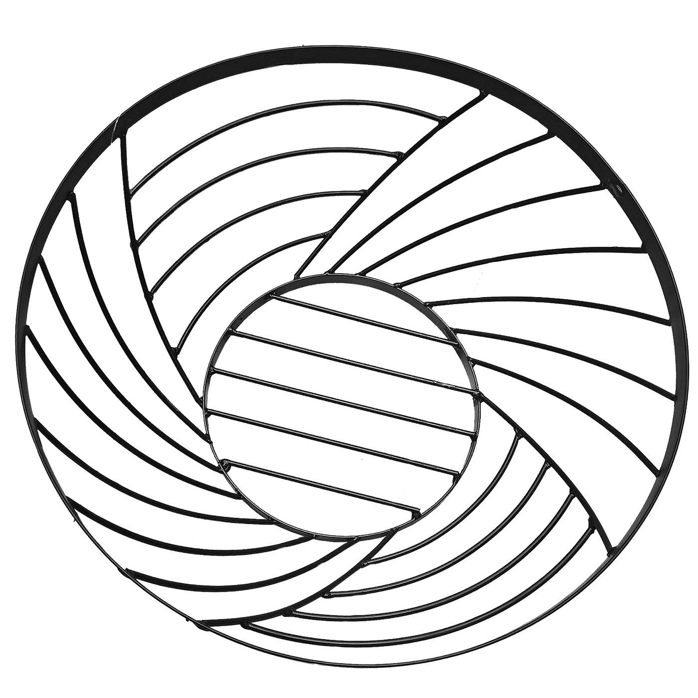 Καλάθι Μεταλλικό Μαύρο ø31x12cm Homie 1011151 Καλάθι Μεταλλικό Μαύρο ø31x12cm Homie 1011151