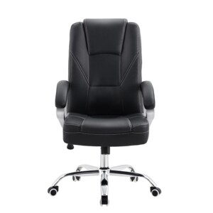 A9948 ΜΑΥΡO PU ΠΟΛΥΘΡΟΝΑ ΓΡΑΦΕΙΟΥ 61X80X50-108/60-118εκ. - Image 2