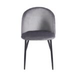 RIO GREY VELVET ΥΦΑΣΜΑ ΚΑΡΕΚΛΑ ΜΕΤΑΛΛΙΚΗ 50X52X81εκ. - Image 2