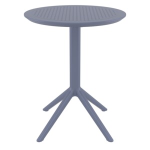 SKY DARK GREY Φ60X74εκ. ΤΡΑΠΕΖΙ ΠΤΥΣ/ΝΟ ΠΟΛ/ΝΙΟΥ