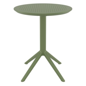 SKY OLIVE GREEN Φ60X74εκ. ΤΡΑΠΕΖΙ ΠΤΥΣ/ΝΟ ΠΟΛ/ΝΙΟΥ