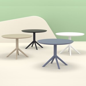 SKY DARK GREY Φ105X74εκ. ΤΡΑΠΕΖΙ ΠΟΛ/ΝΙΟΥ - Image 2