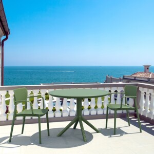 SKY OLIVE GREEN Φ105X74εκ. ΤΡΑΠΕΖΙ ΠΟΛ/ΝΙΟΥ - Image 2